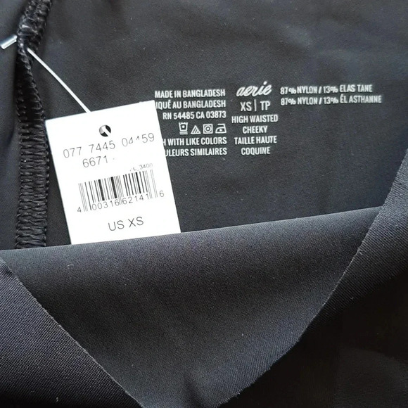 BNWT‎ Aerie No Show High Waisted Black Cheeky Underwear Bottoms | XS - Picture 10 of 10